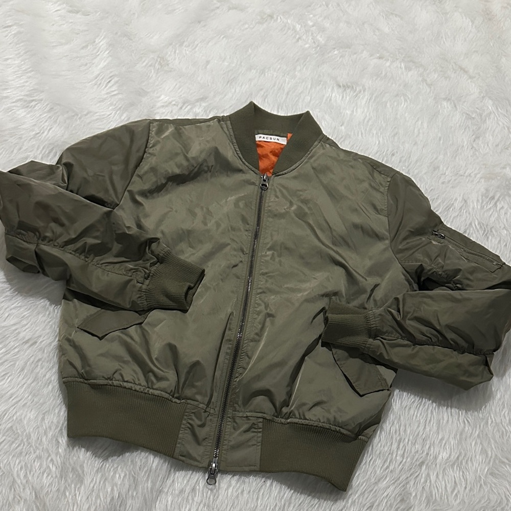 PacSun Olive Bomber Jacket